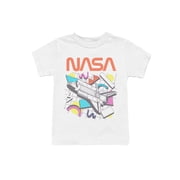 Officially Licensed Nasa Retro NASA Shuttle Illustration Youths T-shirt