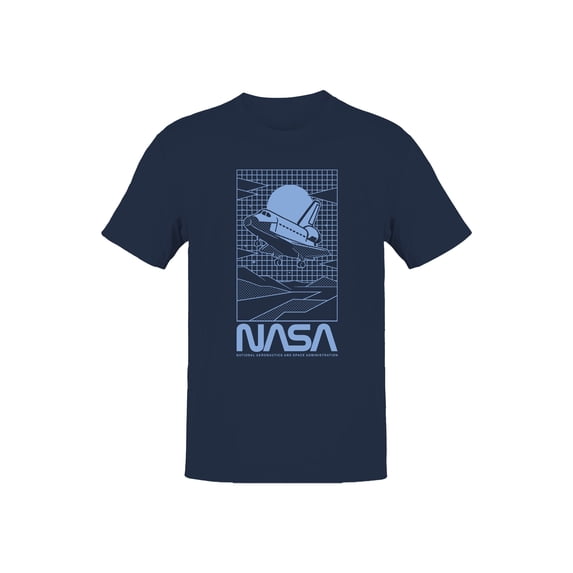 Officially Licensed Nasa Retro NASA Space Shuttle Art Men's T-shirt