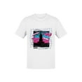 thumbnail image 1 of Officially Licensed Nasa Retro Neon Rocket Launch Design Men's T-shirt, 1 of 3