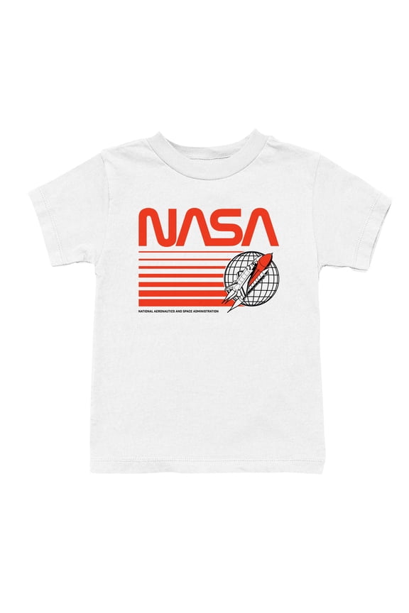 Officially Licensed Nasa Retro Rocket Emblem Youth's T-shirt