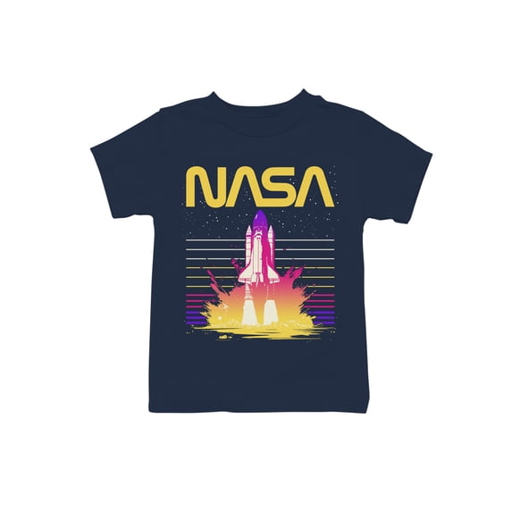 Officially Licensed Nasa Retro Space Shuttle Blast Youth's T-shirt