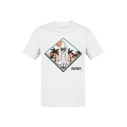 Officially Licensed Nasa Retro Space Shuttle Design Mens T-shirt