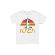 Officially Licensed Nasa Retro Space Shuttle Launch Youths T-shirt