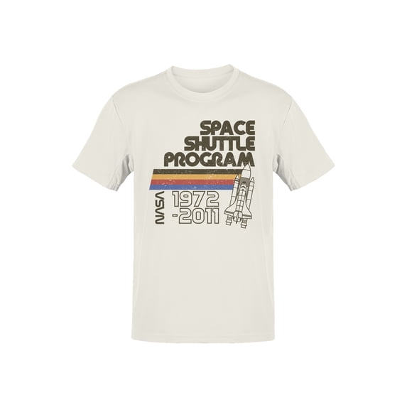 Officially Licensed Nasa Retro Space Shuttle Program Men's T-shirt