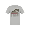 thumbnail image 1 of Officially Licensed Nasa Retro Space Shuttle Program Men's T-shirt, 1 of 3