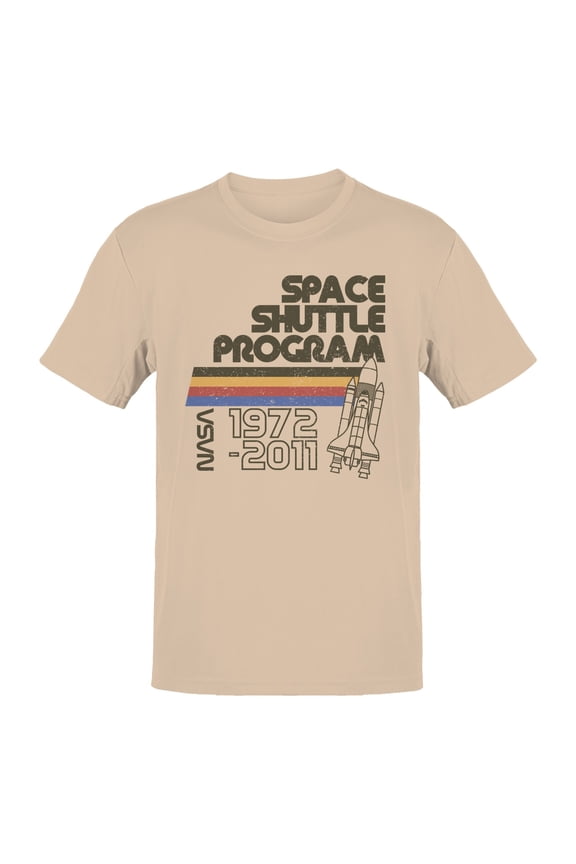 Officially Licensed Nasa Retro Space Shuttle Program Men's T-shirt