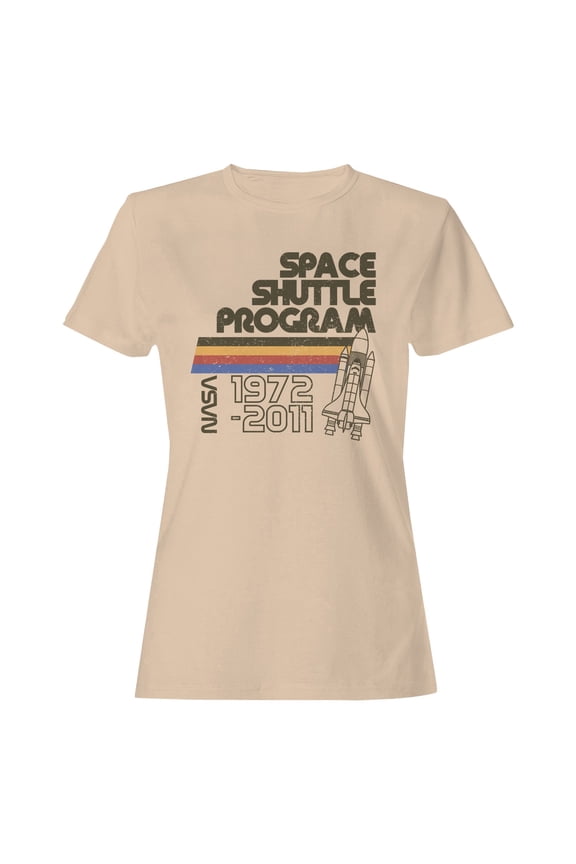 Officially Licensed Nasa Retro Space Shuttle Program Women's T-shirt