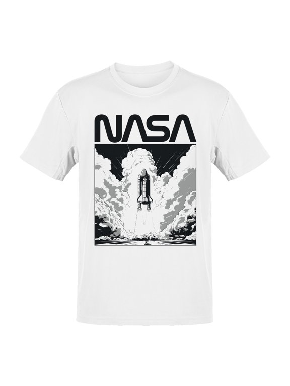 Officially Licensed Nasa Rocket Launch Men's T-shirt