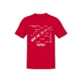 thumbnail image 1 of Officially Licensed Nasa Saturn V Rocket Diagram Men's T-shirt, 1 of 3