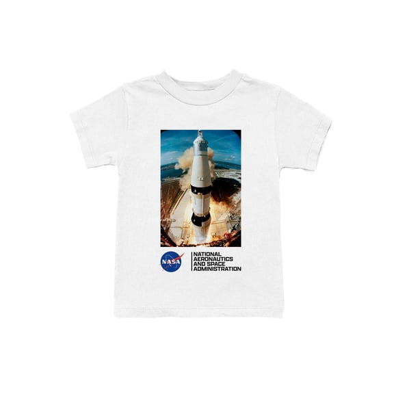 Officially Licensed Nasa Saturn V Rocket Launch Art Youth's T-shirt