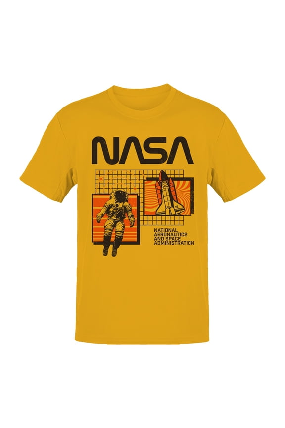 Officially Licensed Nasa Space Exploration Design Men's T-shirt