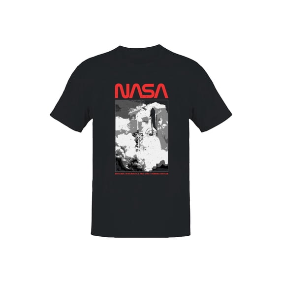 Officially Licensed Nasa Space Shuttle Launch Art Men's T-shirt