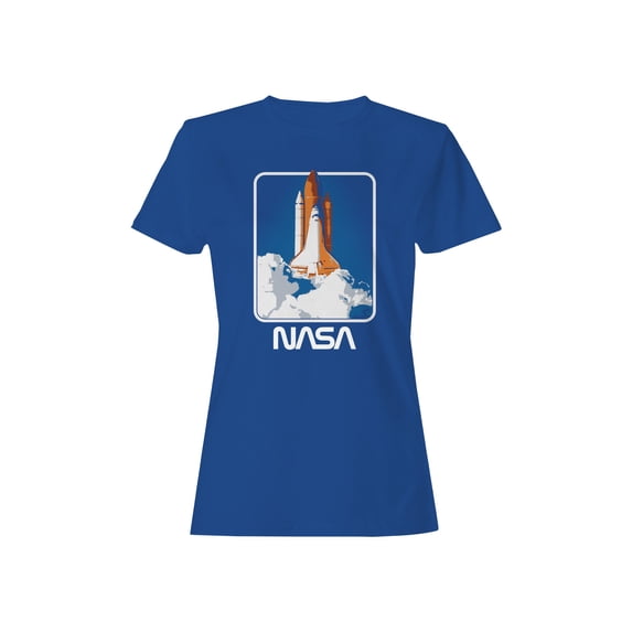 Officially Licensed Nasa Space Shuttle Launch Art Women's T-shirt