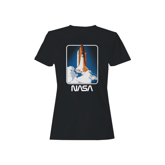 Officially Licensed Nasa Space Shuttle Launch Art Women's T-shirt