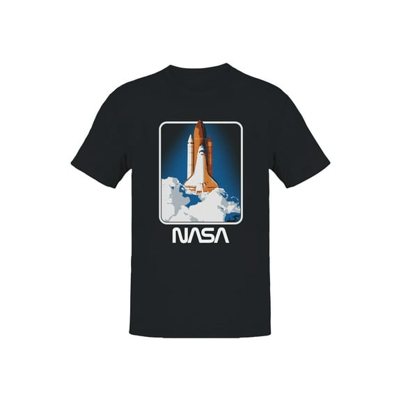 Officially Licensed Nasa Space Shuttle Launch Graphic Men's T-shirt