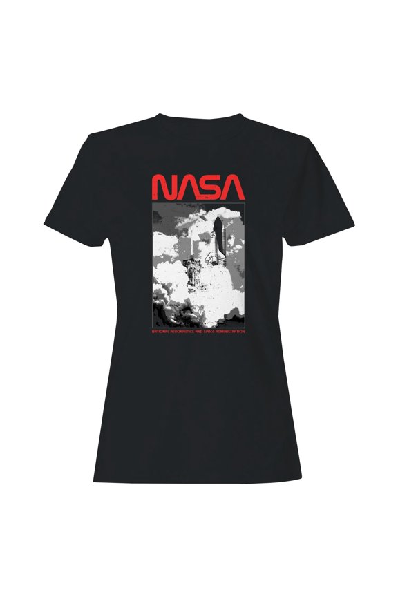 Officially Licensed Nasa Space Shuttle Launch Graphic Women's T-shirt
