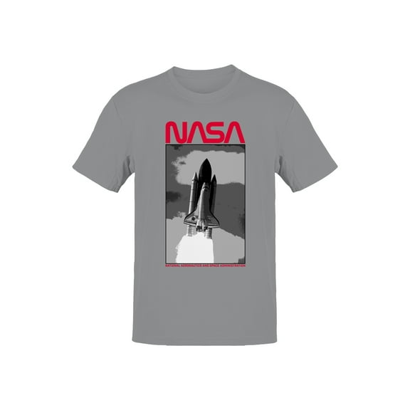 Officially Licensed Nasa Space Shuttle Launch Poster Men's T-shirt