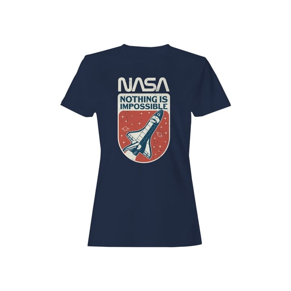Officially Licensed Nasa Space Shuttle: Nothing is Impossible Women's T-shirt
