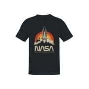 Officially Licensed Nasa Space Shuttle Retro Art Mens T-shirt