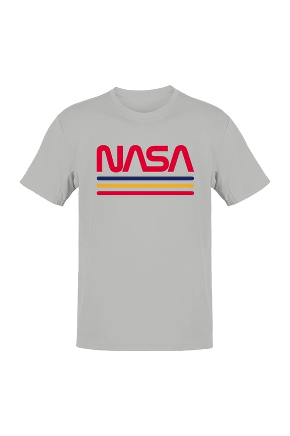 Officially Licensed Nasa Vintage Retro Stripes Design Men's T-shirt