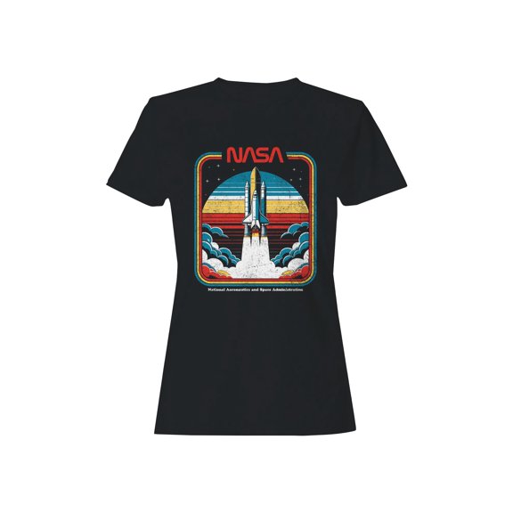 Officially Licensed Nasa Vintage Space Shuttle Blastoff Women's T-shirt