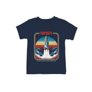 Officially Licensed Nasa Vintage Space Shuttle Blastoff Youths T-shirt