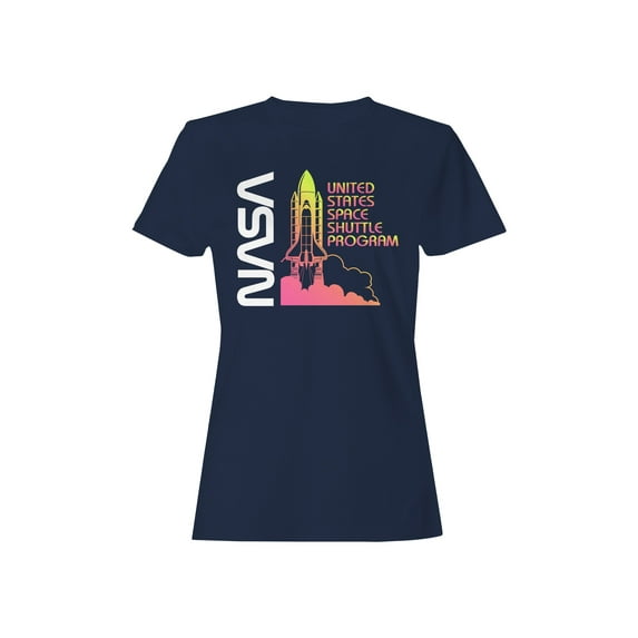 Officially Licensed Nasa Vintage Space Shuttle Launch Women's T-shirt