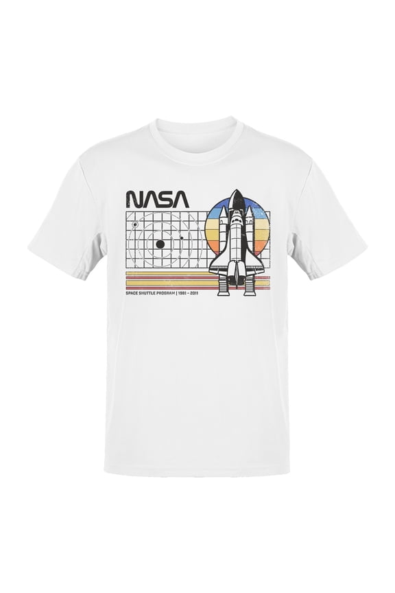 Officially Licensed Nasa Vintage Space Shuttle Tribute Men's T-shirt