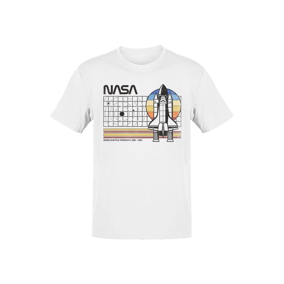 Officially Licensed Nasa Vintage Space Shuttle Tribute Men's T-shirt