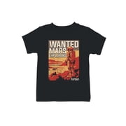 Officially Licensed Nasa Wanted Mars Explorers Poster Youths T-shirt