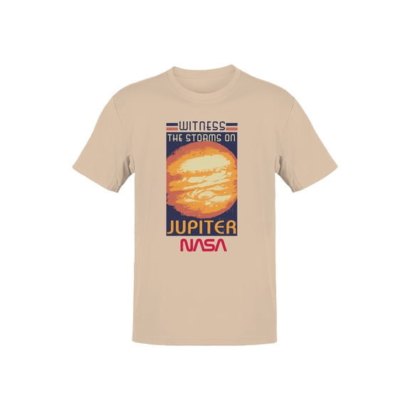 Officially Licensed Nasa Witness the Storms on Jupiter Men's T-shirt