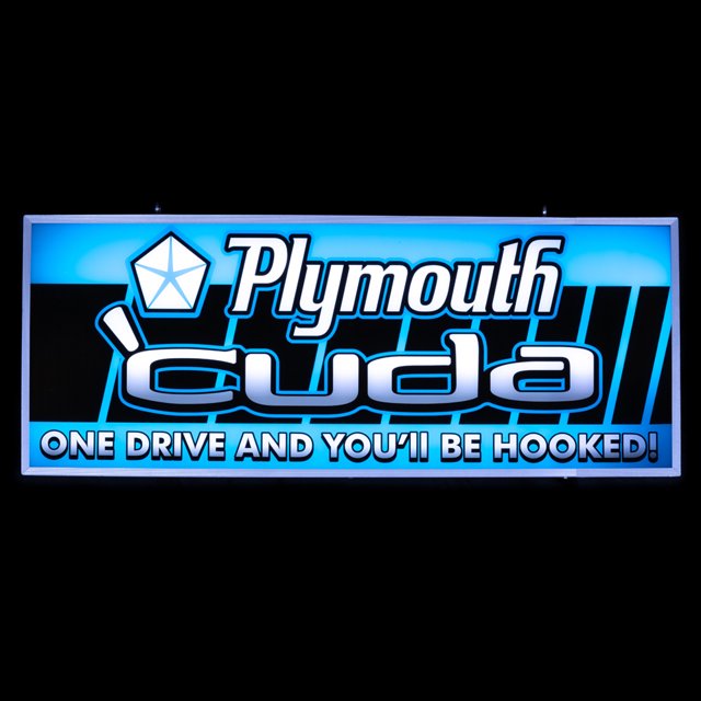 Officially Licensed Plymouth Cuda One Drive and You'll Be Hooked LED