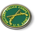 thumbnail image 1 of BestLicensePlateFrames - U.S. Army Military Police Corps 3D Domed CAR Emblem Badge Sticker Chrome Metal Bezel - Official U.S. Army Licensed Product, 1 of 6