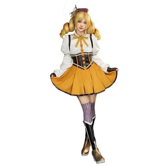 [Officially Licensed] Puella Magi Madoka Magica Costume Mami Tomoe Battle Dress Set, S