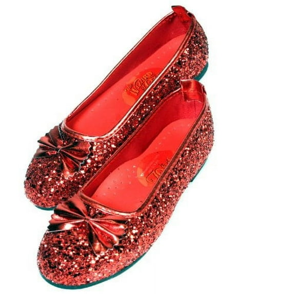 Officially Licensed Ruby Slippers By Wizard of Oz - Child Size Large (8-9)