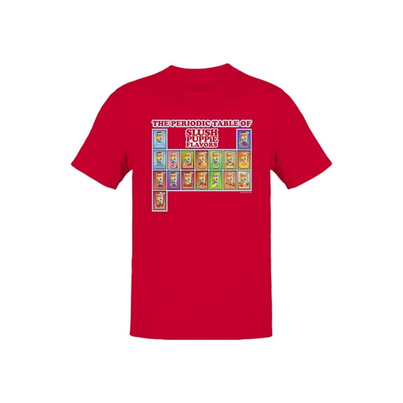 Officially Licensed Slush Puppie Flavor Chart Men's T-shirt