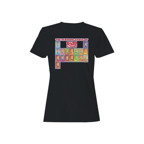 Officially Licensed Slush Puppie Flavor Chart Women's T-shirt