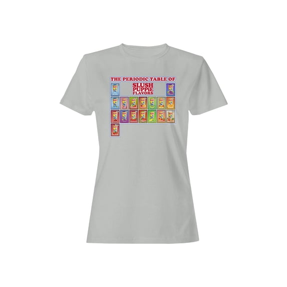 Officially Licensed Slush Puppie Flavor Chart Women's T-shirt