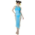 thumbnail image 1 of [Officially Licensed] Street Fighter Chun-Li Inspired Two- Piece Swimsuit for Women with Cover-Up, 1 of 7