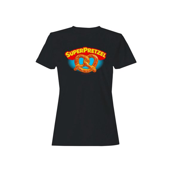 Officially Licensed Super Pretzel Classic Logo Design Women's T-shirt