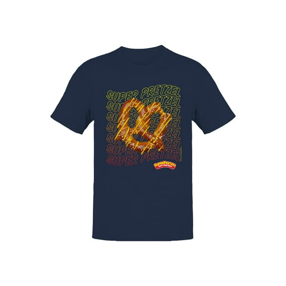 Officially Licensed Super Pretzel Soft Pretzels Graphic Men's T-shirt