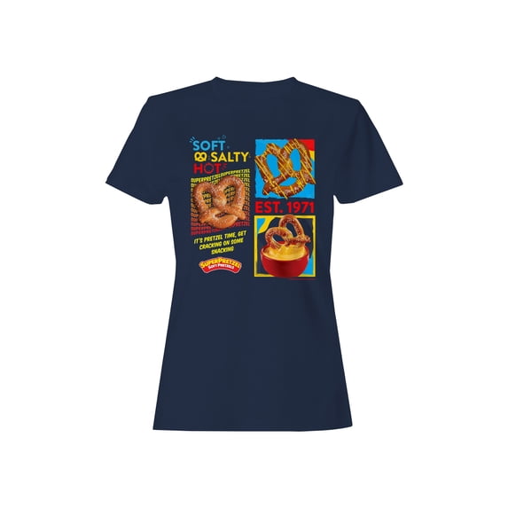 Officially Licensed Super Pretzel Soft, Salty & Hot: Women's T-shirt