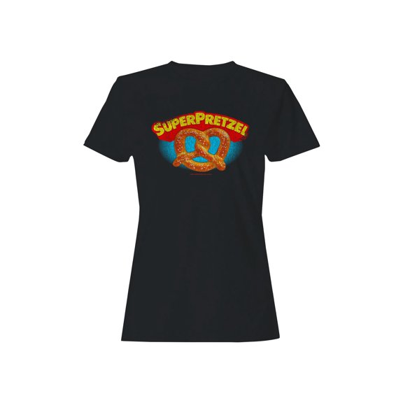 Officially Licensed Super Pretzel Vintage Logo Design Women's T-shirt