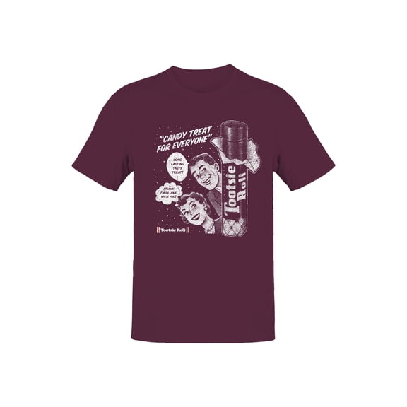 Officially Licensed Tootsie Roll Retro Advertisement Men's T-shirt
