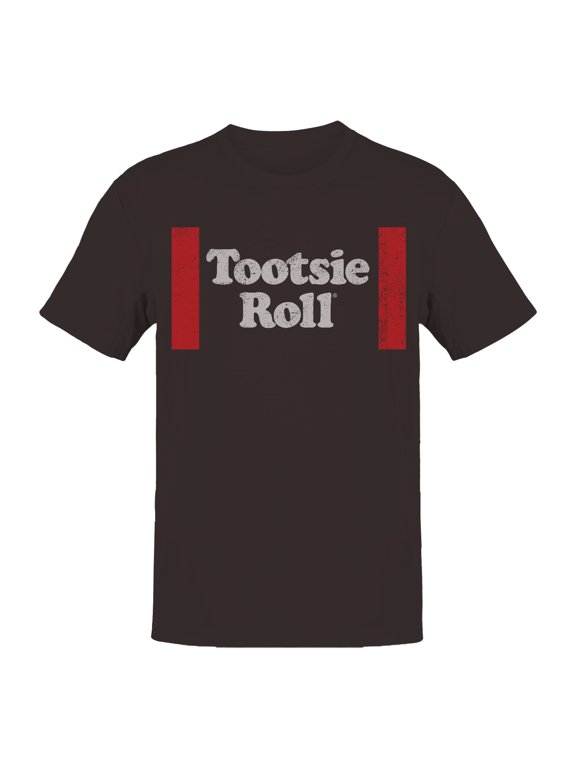 Officially Licensed Tootsie Roll Classic Vertical Logo Men's T-shirt