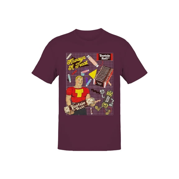 Officially Licensed Tootsie Roll Vintage Advertisement Collage Men's T-shirt