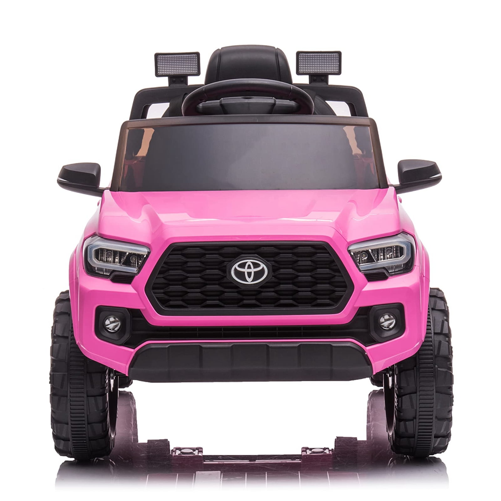 Officially Licensed Toyota Tacoma Car, 12V Battery Powered Electric Car with Remote Control, Spring Suspension Safety Belt, 2-Speed Ride On Toy Car with Headlights, for 37-96 Months
