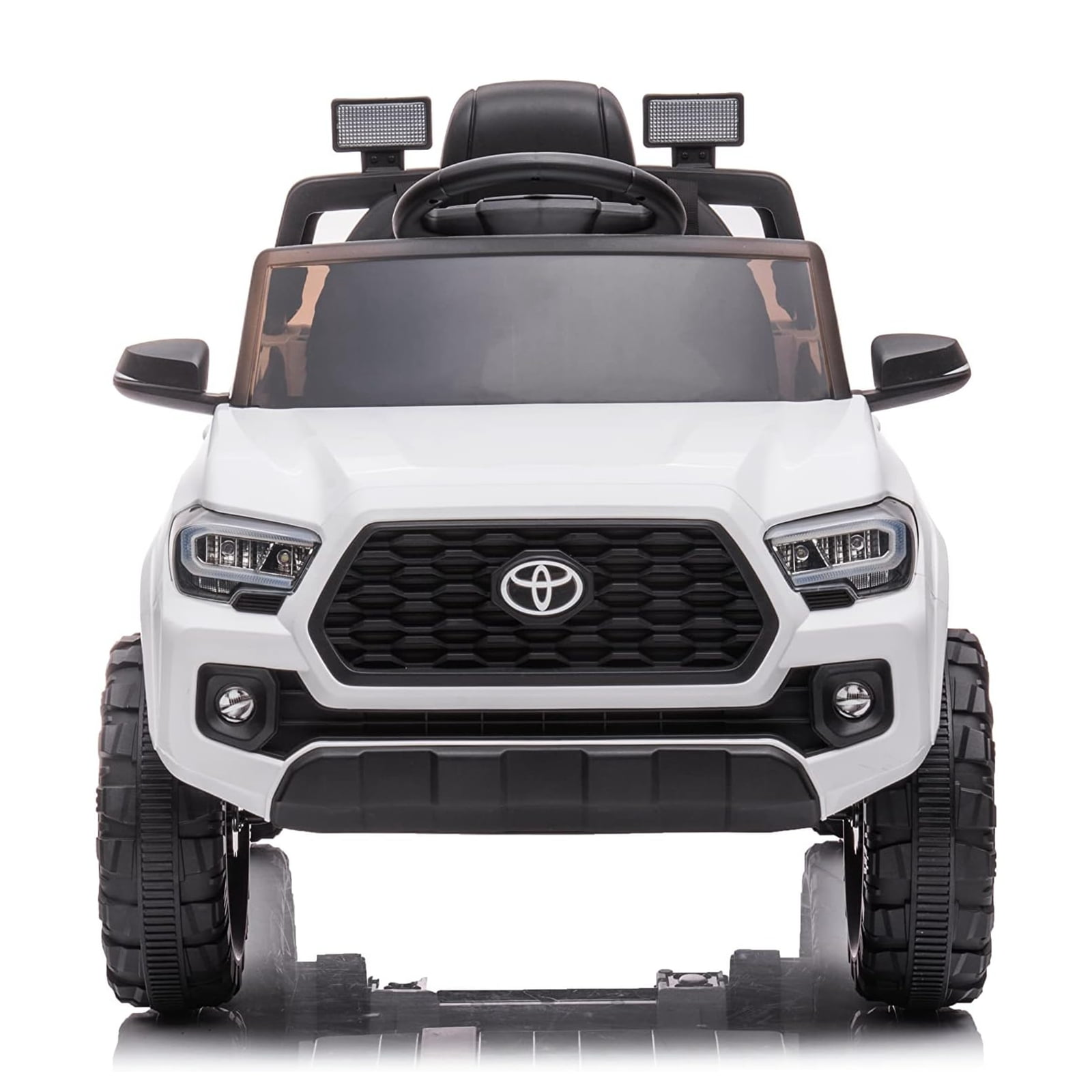 Officially Licensed Toyota Tacoma Car, 12V Battery Powered Electric Car with Remote Control, Spring Suspension Safety Belt, 2-Speed Ride On Toy Car with Headlights, for 37-96 Months