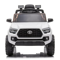 Officially Licensed Toyota Tacoma Car, 12V Battery Powered Electric Car with Remote Control, Spring Suspension Safety Belt, 2-Speed Ride On Toy Car with Headlights, for 37-96 Months
