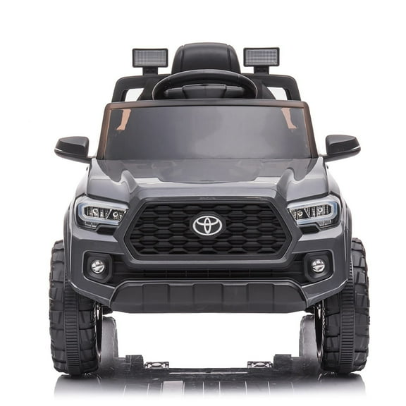 Officially Licensed Toyota Tacoma Car, 12V Battery Powered Electric Car with Remote Control, Spring Suspension Safety Belt, 2-Speed Ride On Toy Car with Headlights, for 37-96 Months